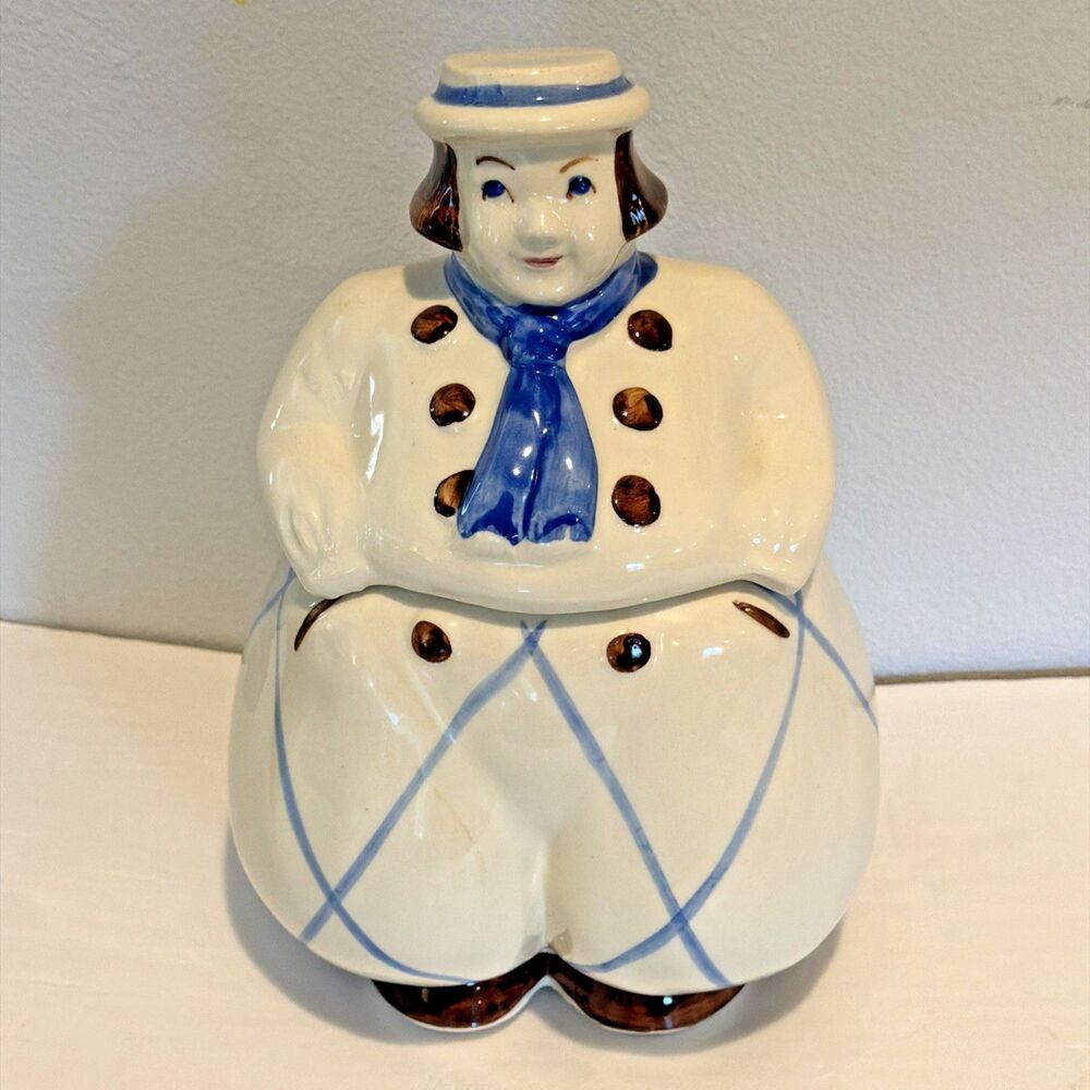 Shawnee USA Pottery Happy Dutch Boy Cookie Jar Hand Painted Vintage READ